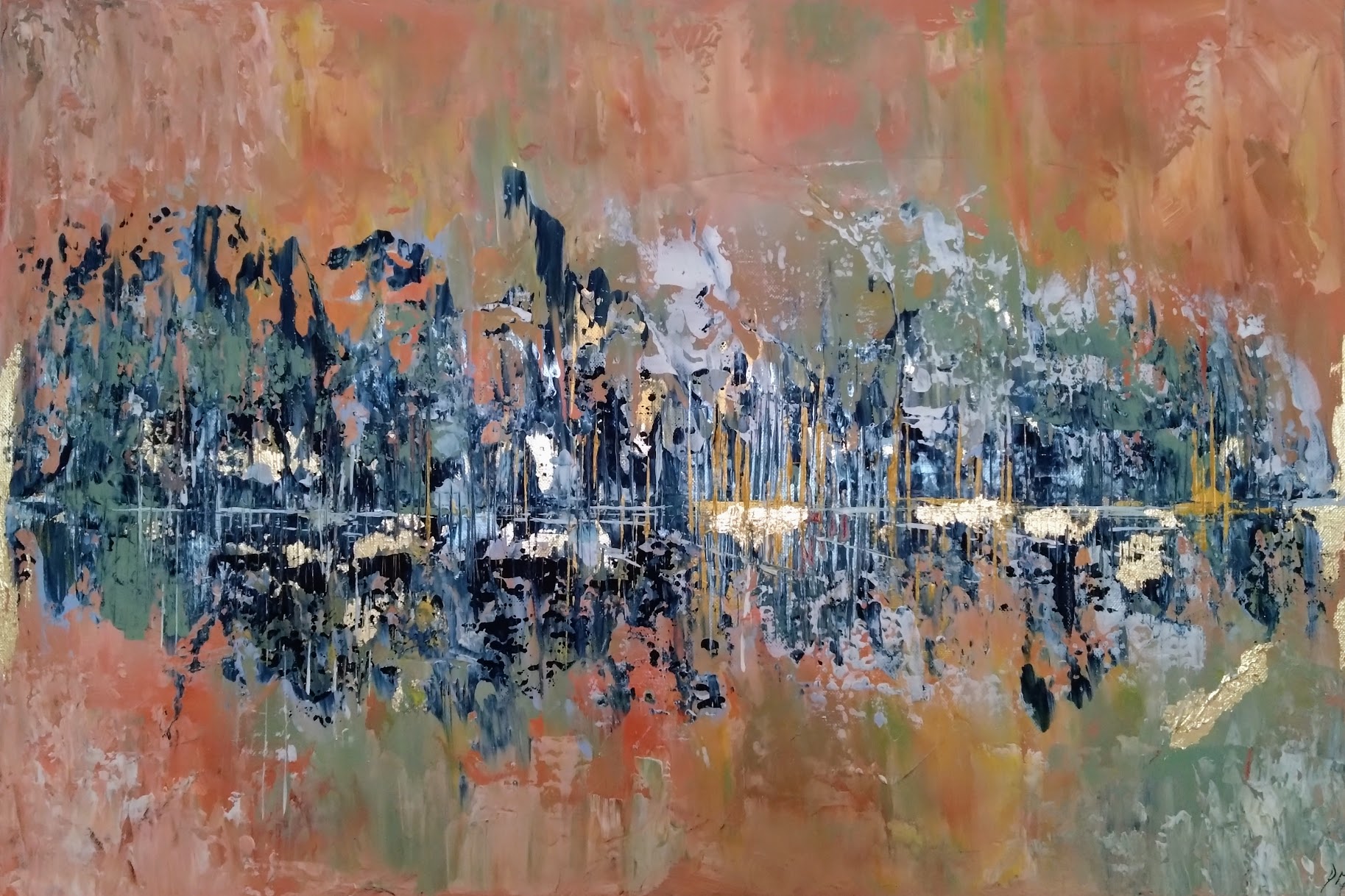 Gold-03, Acrylic on Canvas